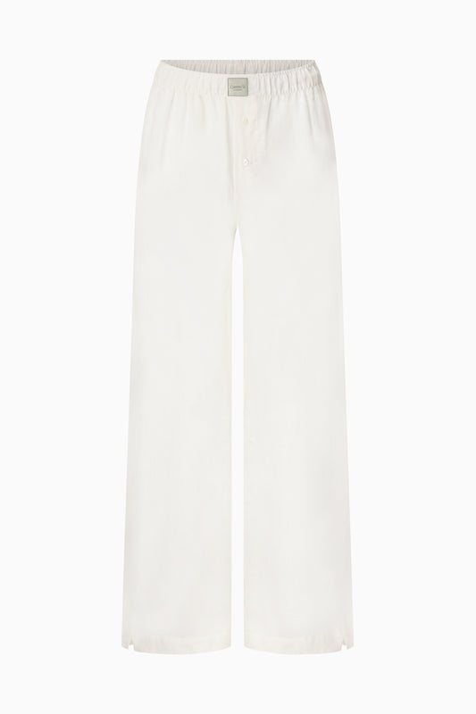 Linen Lounge Pant - Cream
