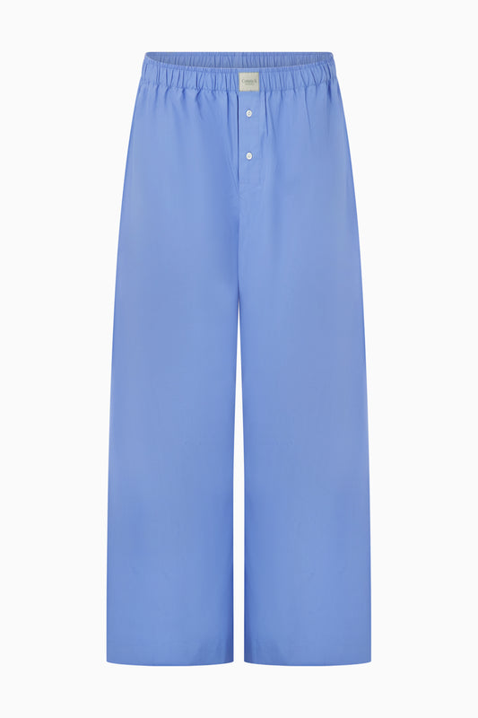 Poplin Lounge Pant - Blue