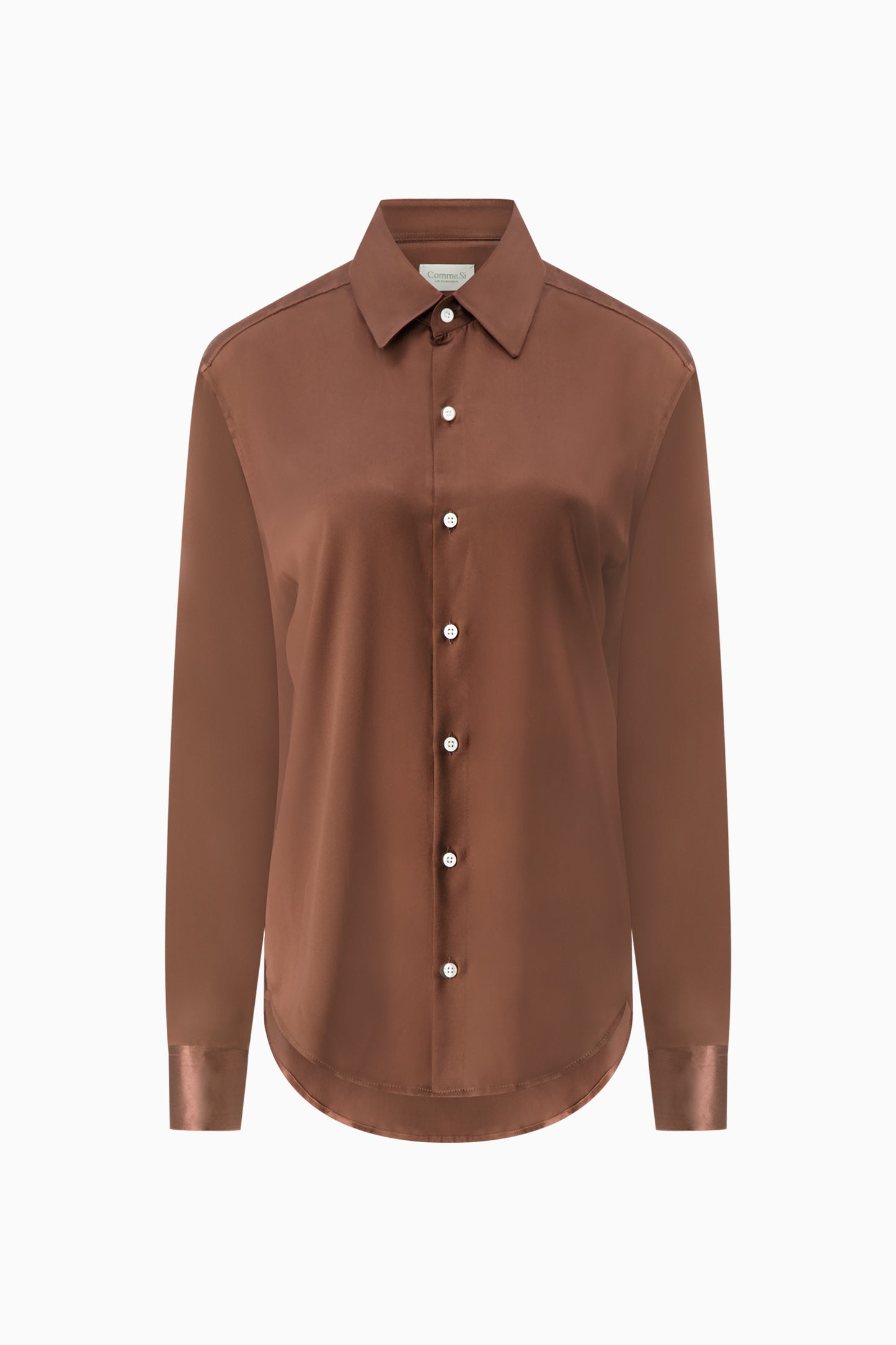 Silk Shirt - Espresso