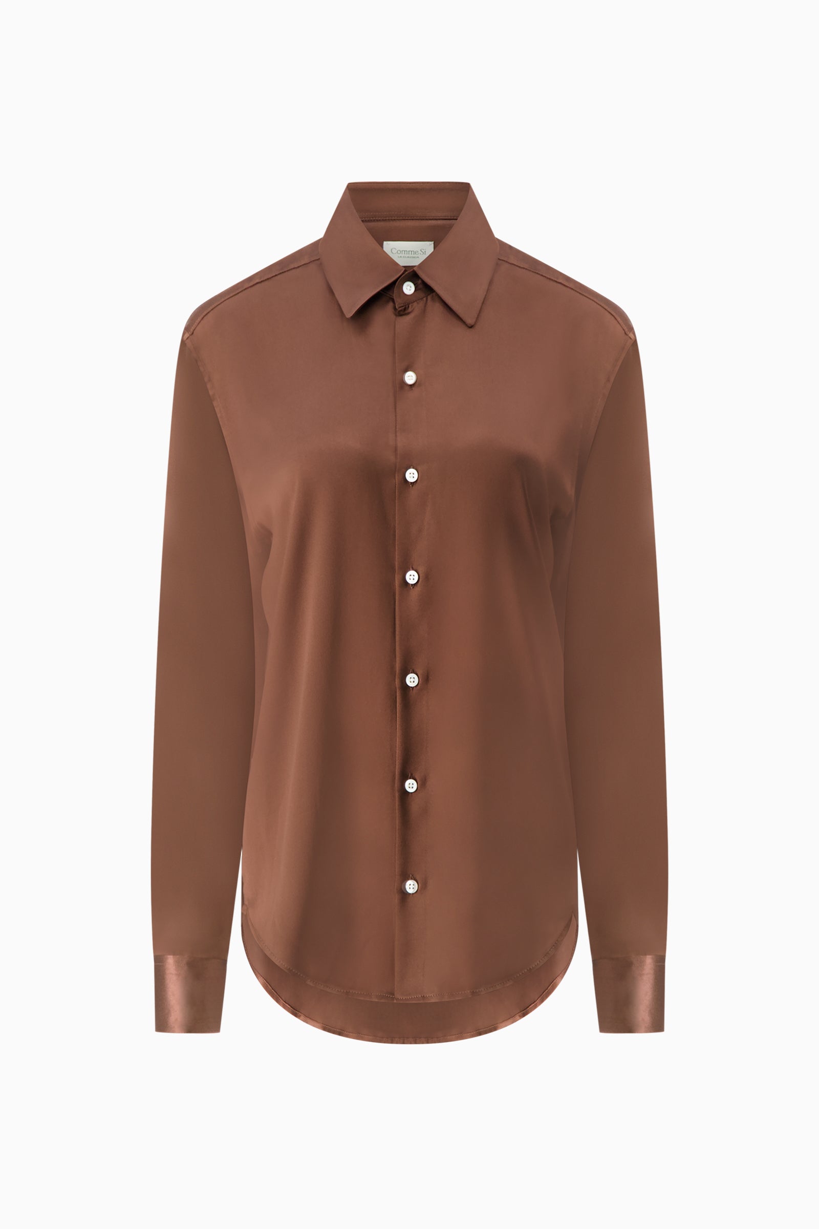 Silk Shirt - Espresso