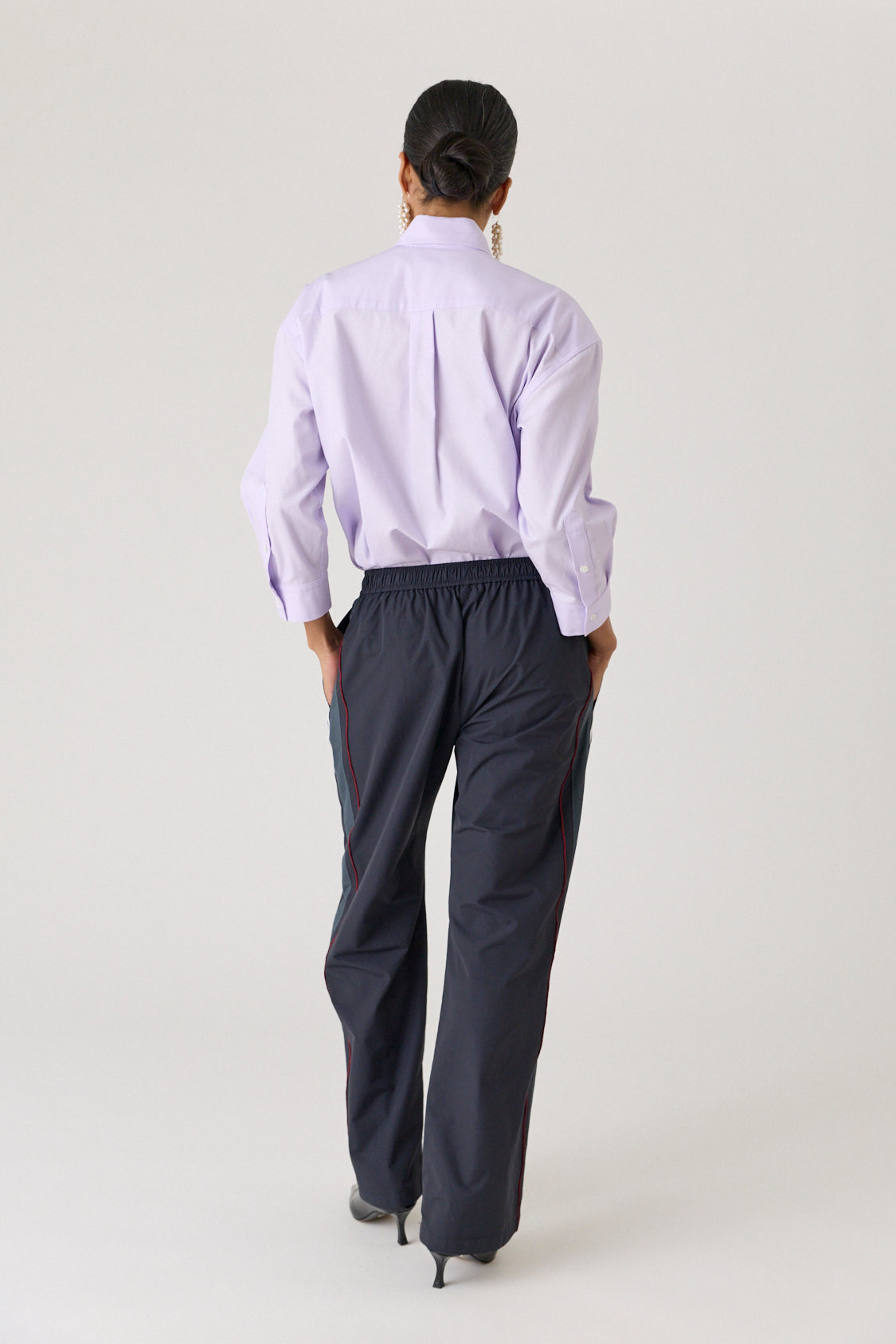 Shrunken Shirt Lilac Top