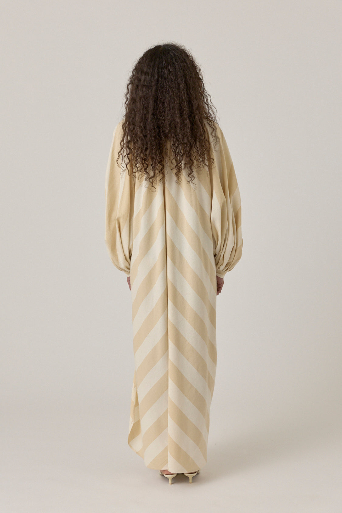 The Touareg Dress - Ecru Stripe