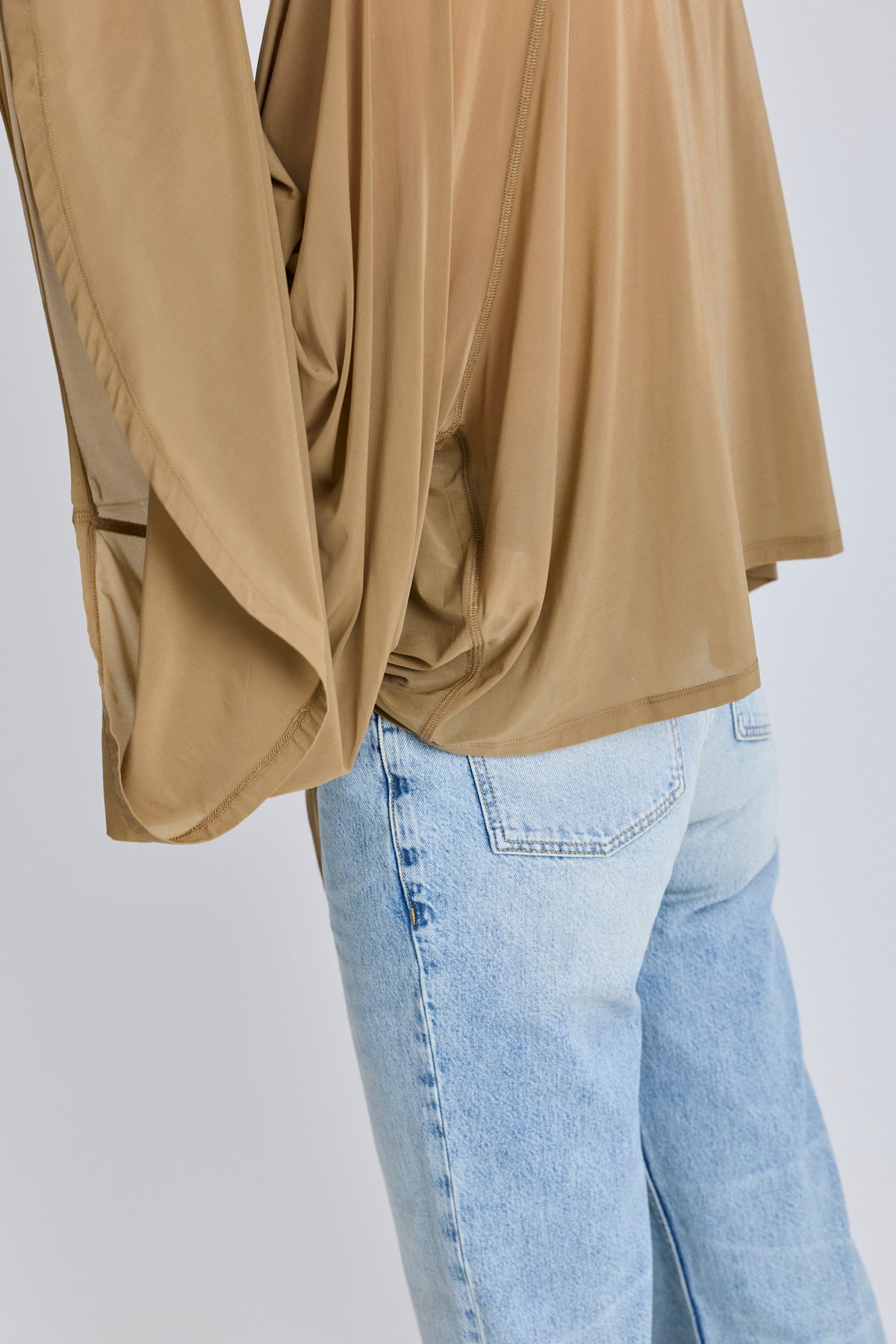 Top Collants Blouse - Noisette