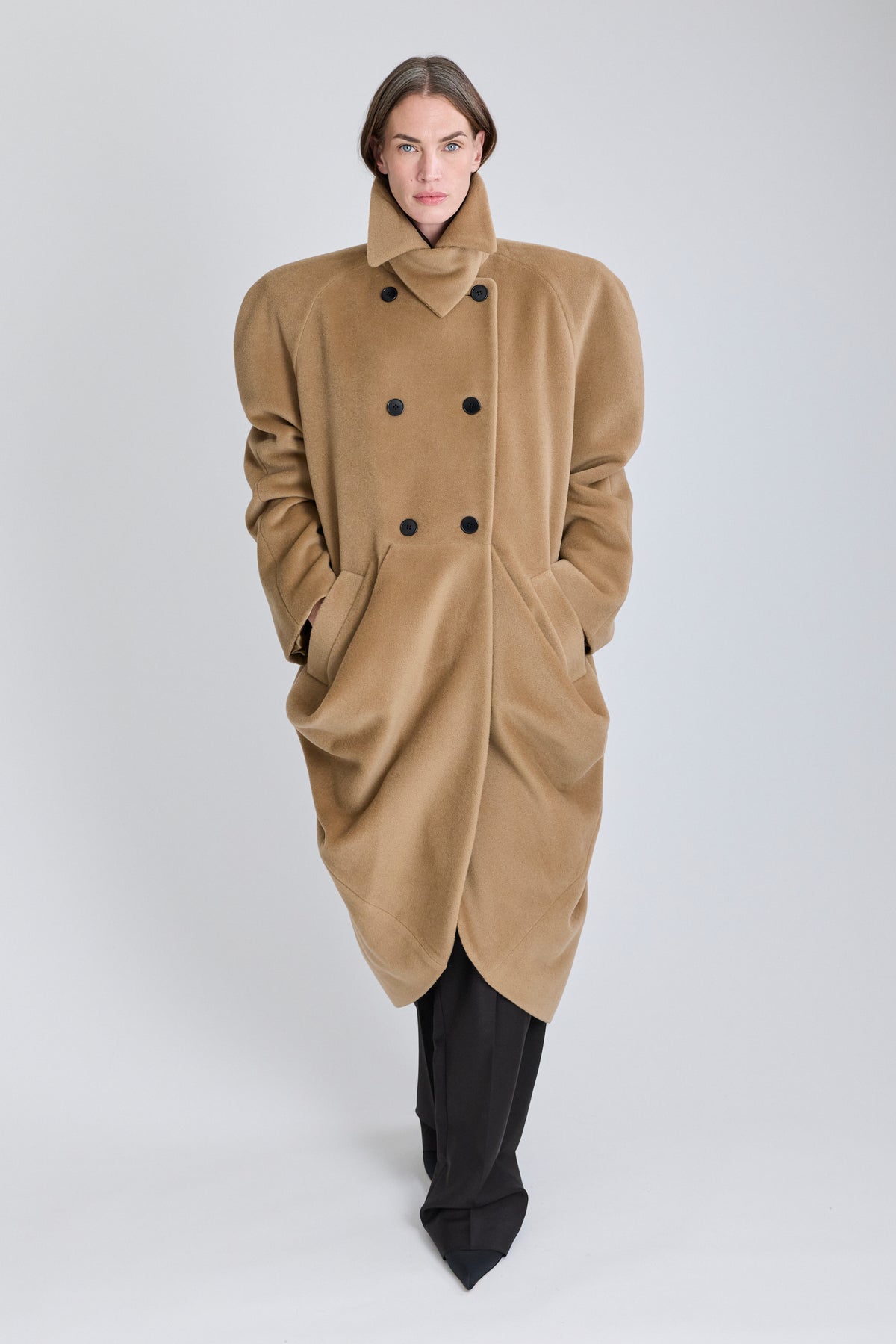 Caryatid Wool Coat