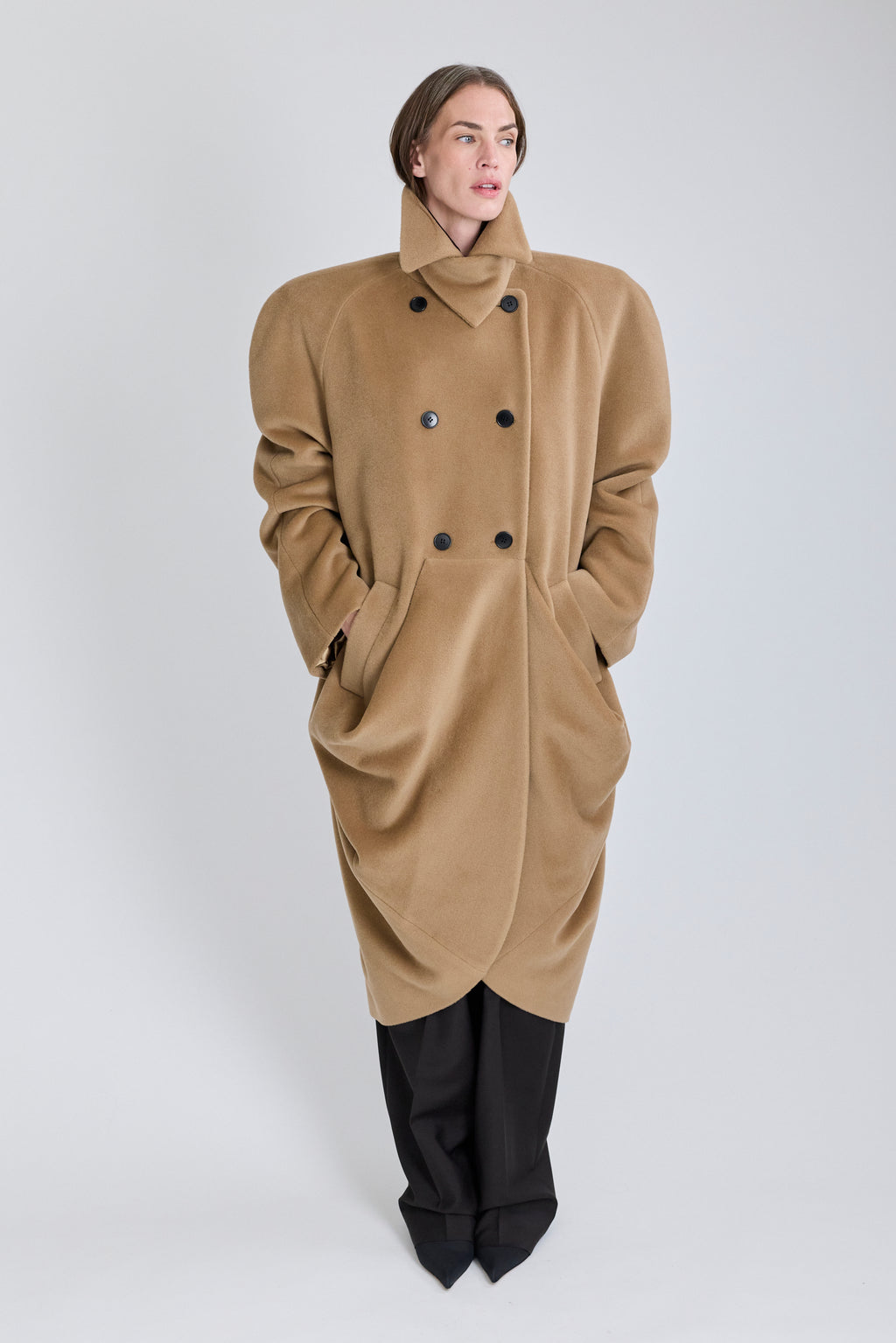 Caryatid Wool Coat