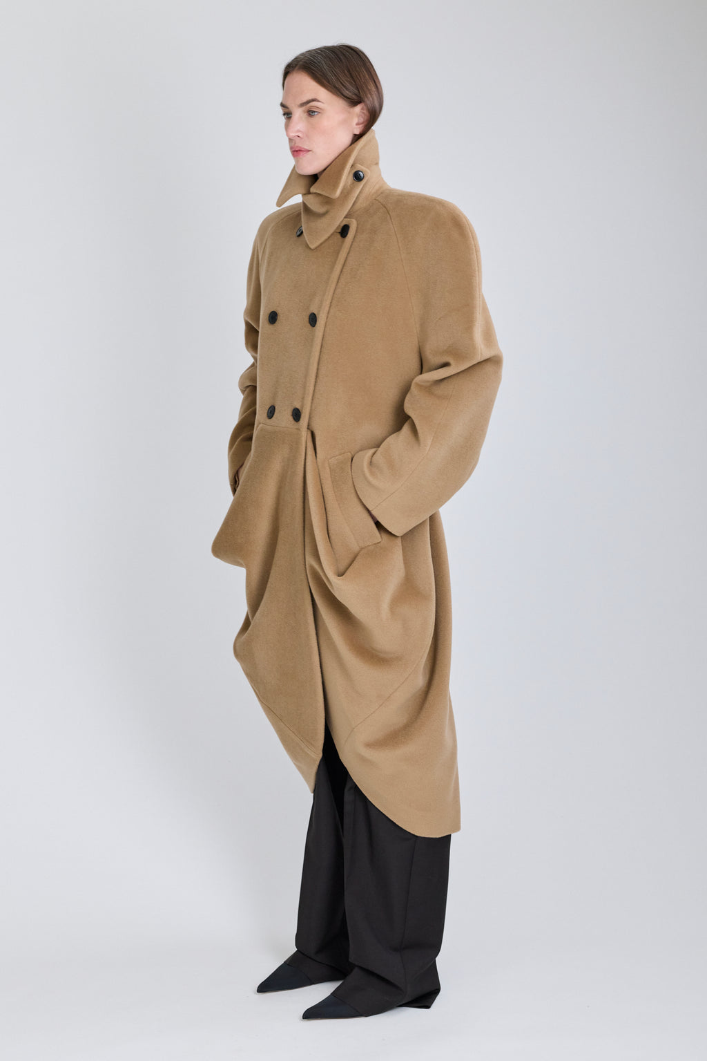 Caryatid Wool Coat