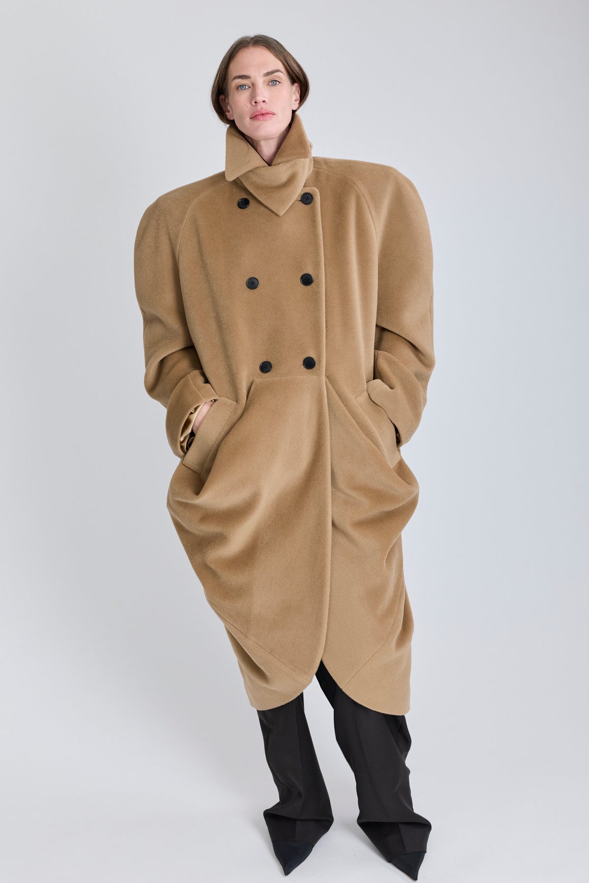 Caryatid Wool Coat
