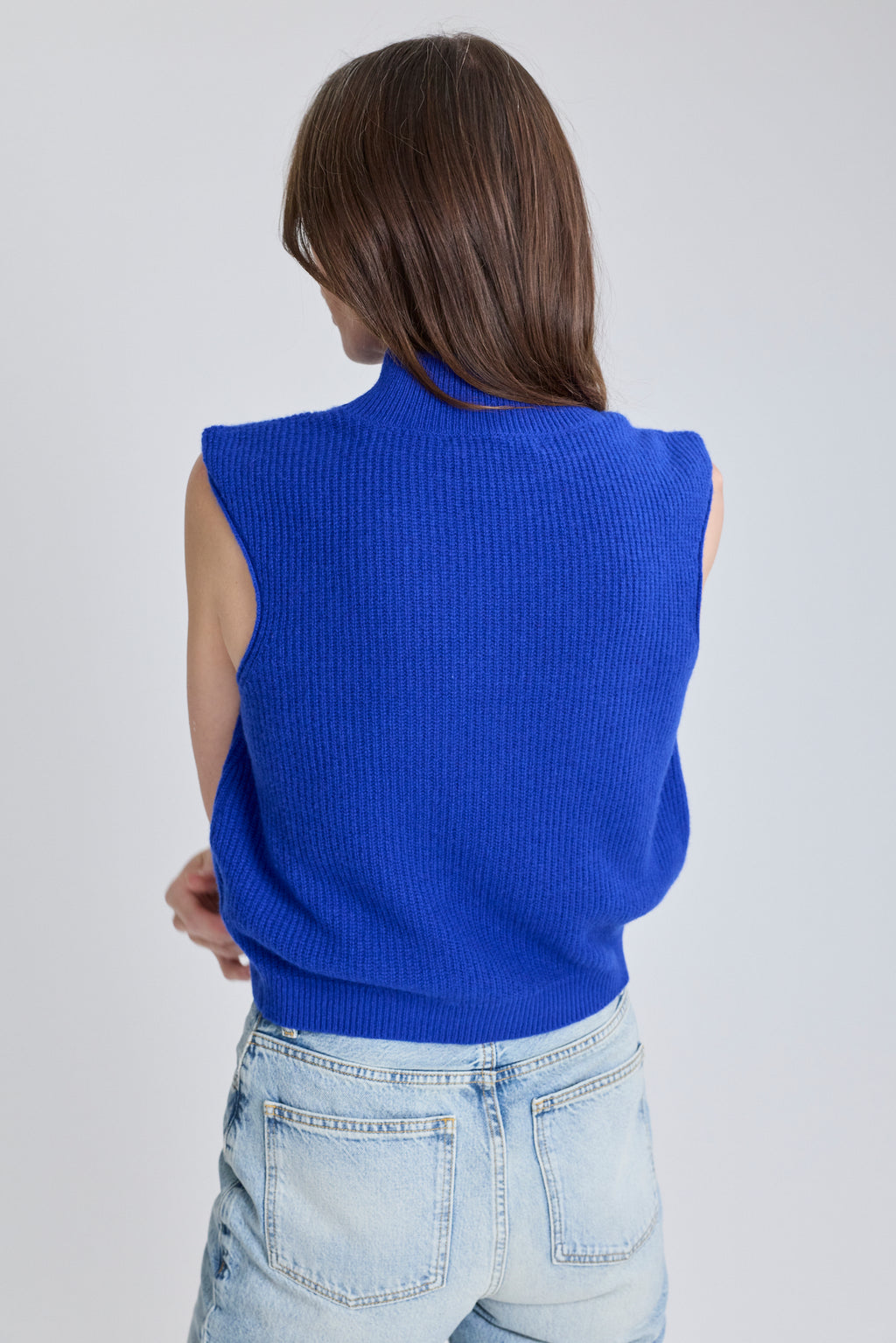 Cashmere Vase Top - Blue