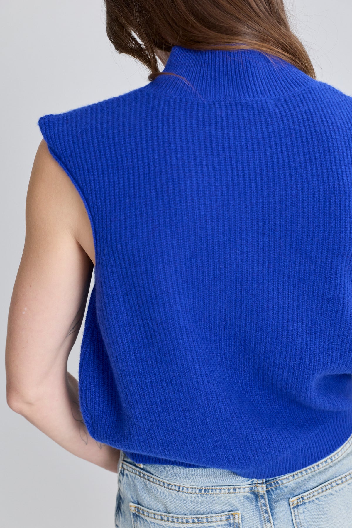 Cashmere Vase Top - Blue