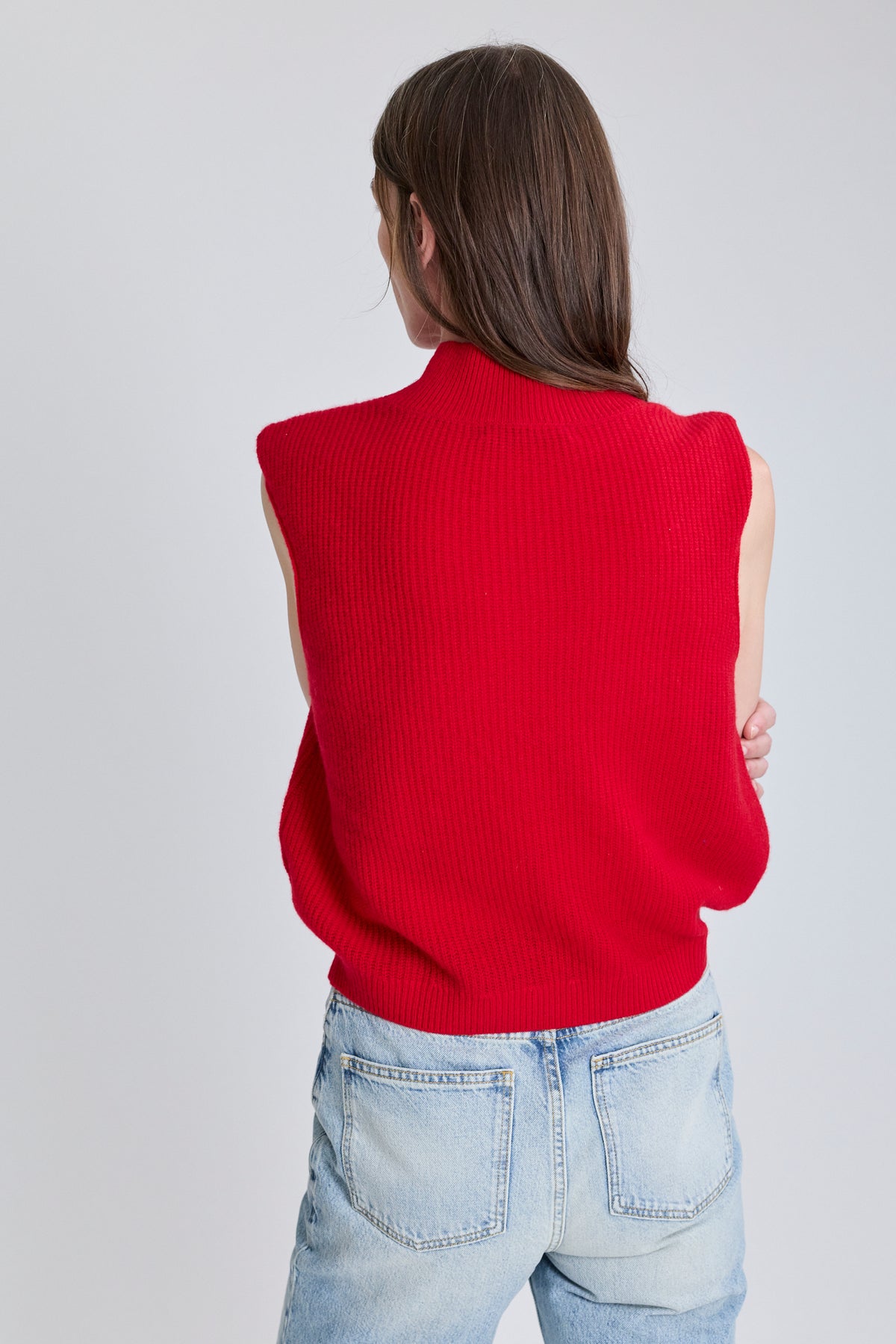 Cashmere Vase Top - Red