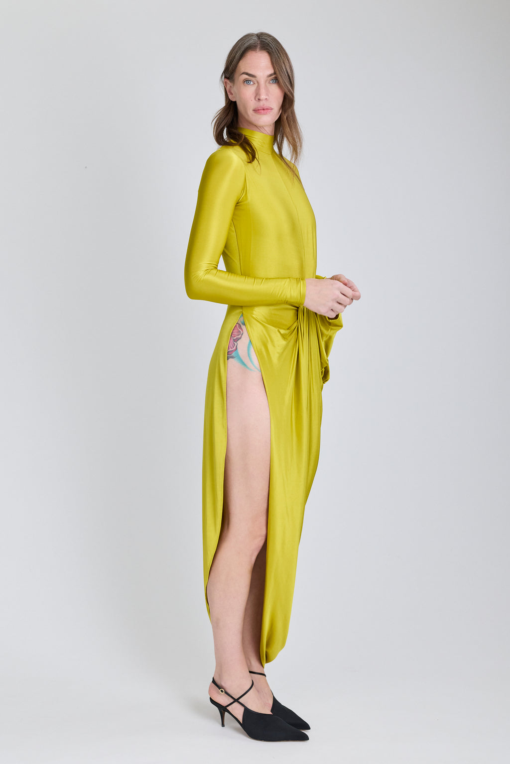 Vestale Dress - Chartreuse