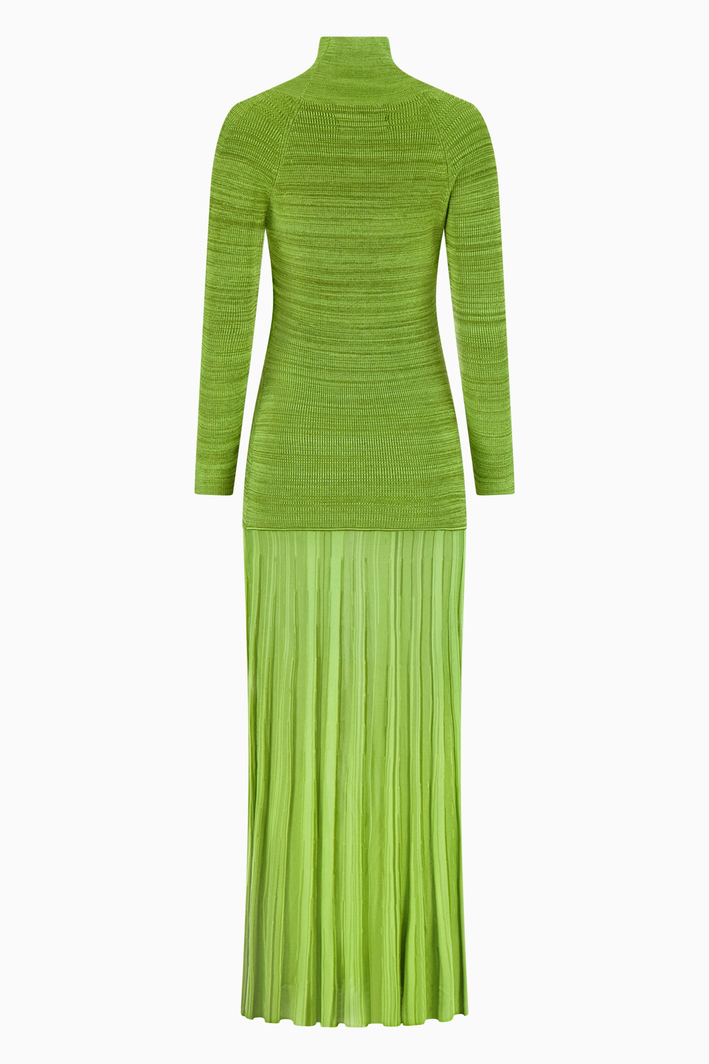 Turtleneck Ribbed Maxi Dress