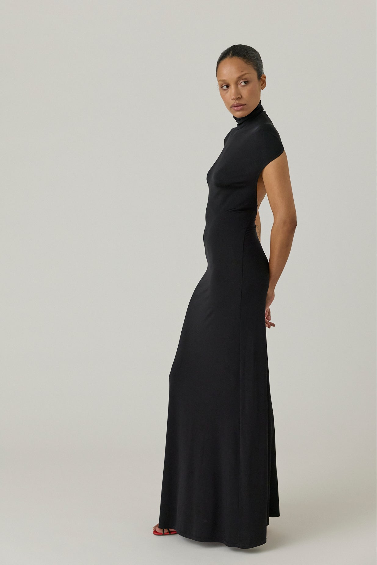 Backless Jersey Dress