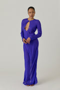 Chiffon Keyhole Dress