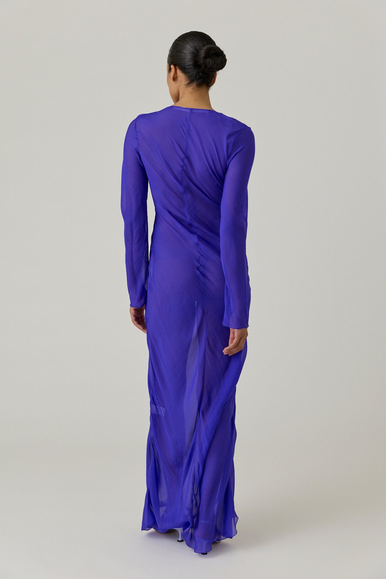 Chiffon Keyhole Dress