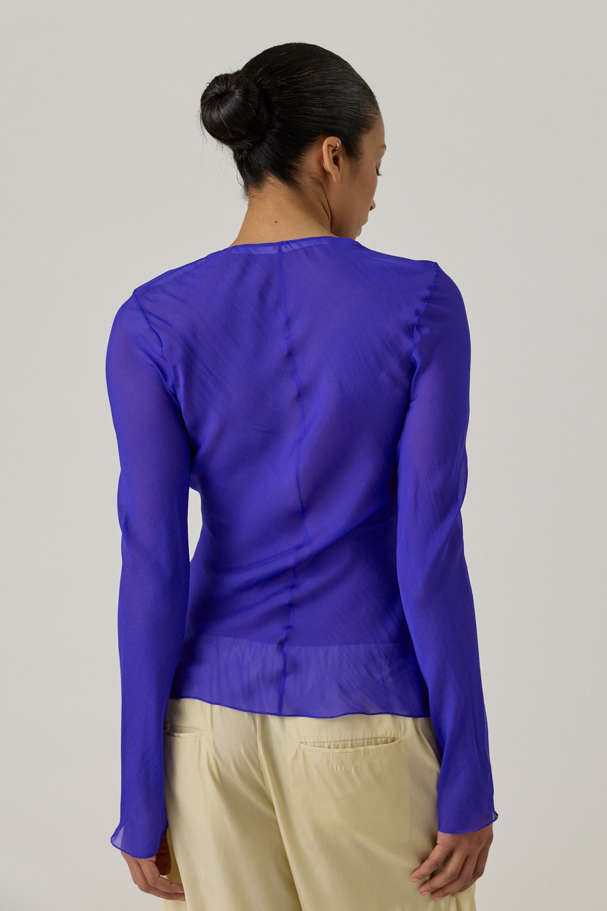 Chiffon Keyhole Blouse