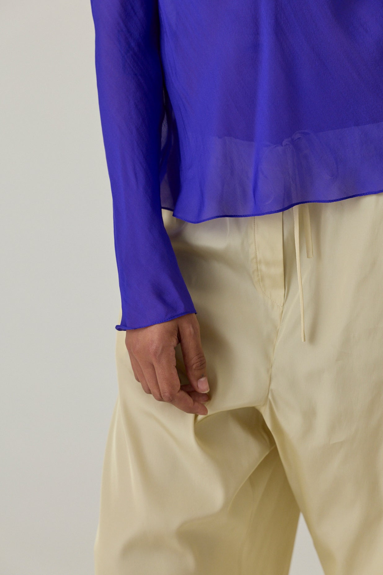 Chiffon Keyhole Blouse