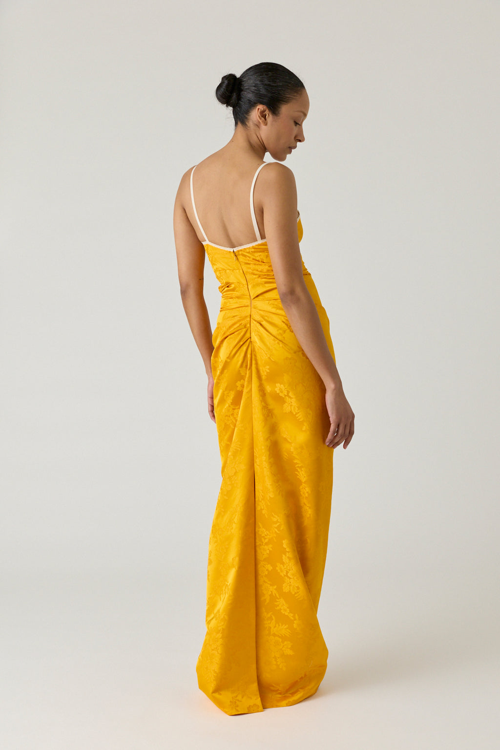 Silk Jacquard Bralette Dress