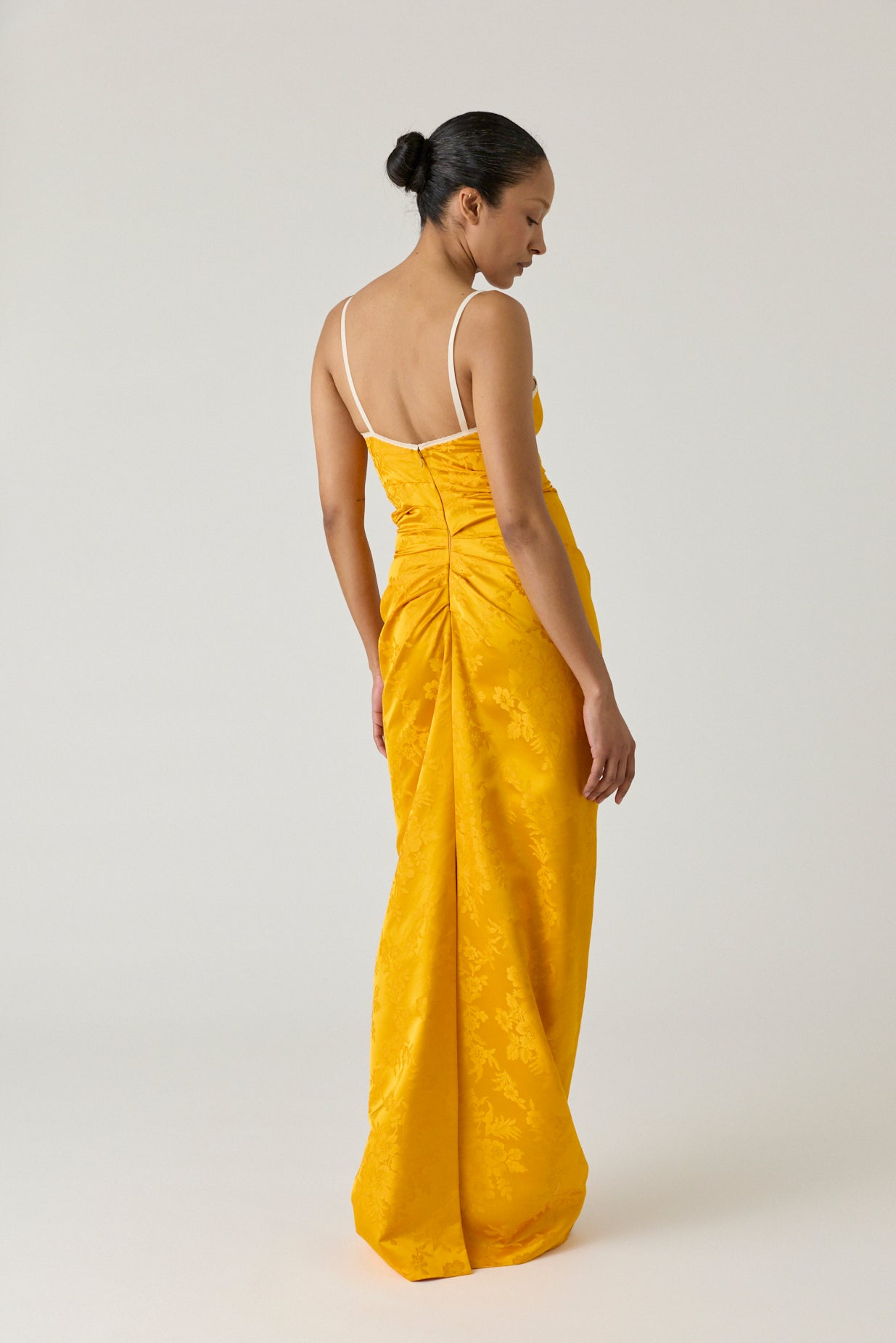 Silk Jacquard Bralette Dress