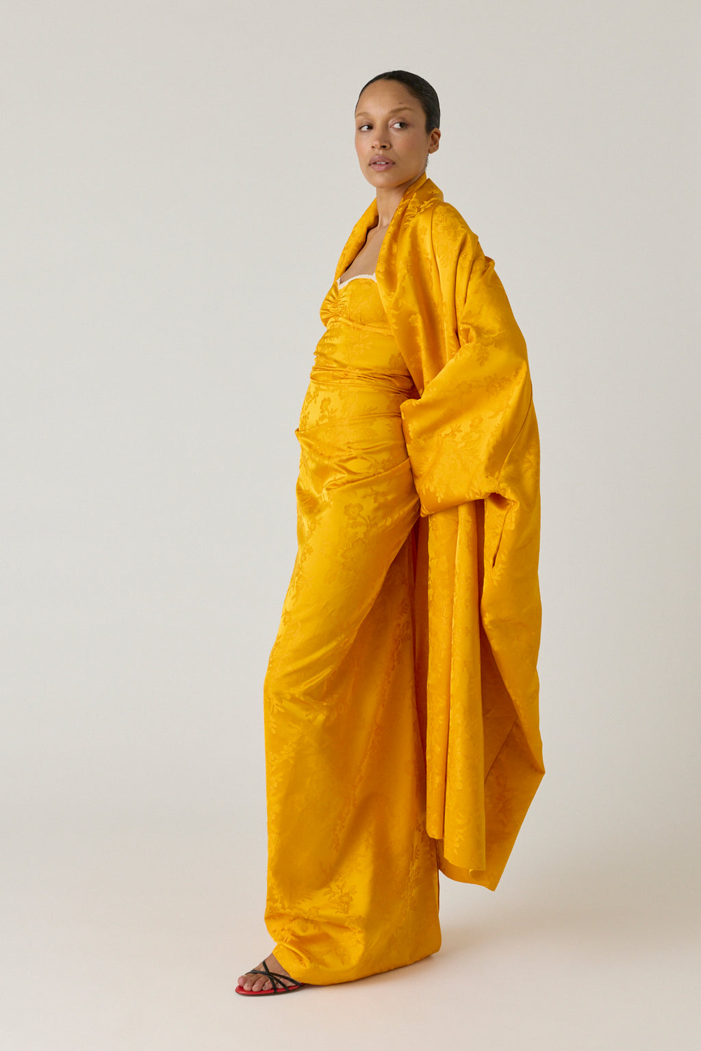 Silk Jacquard Cloak