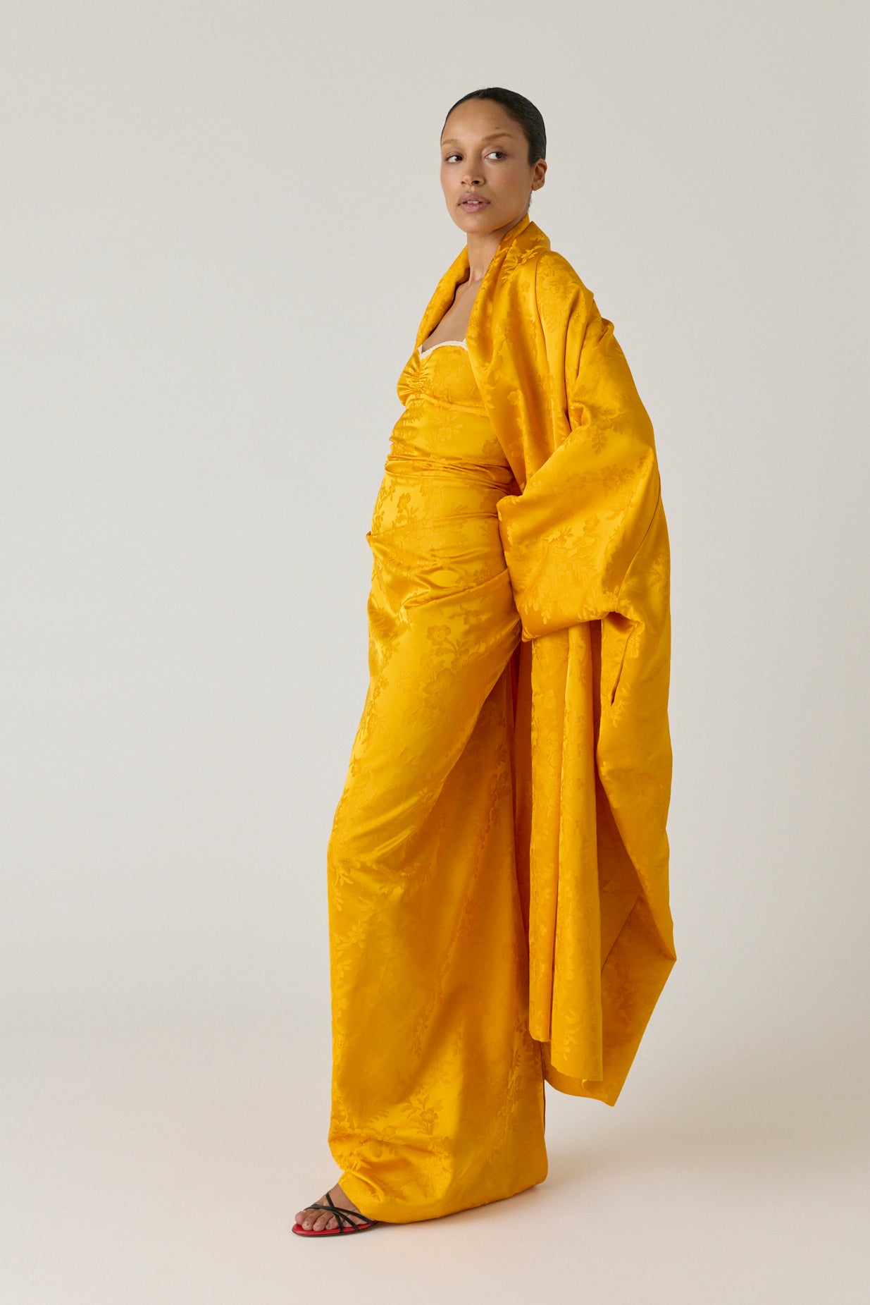 Silk Jacquard Cloak