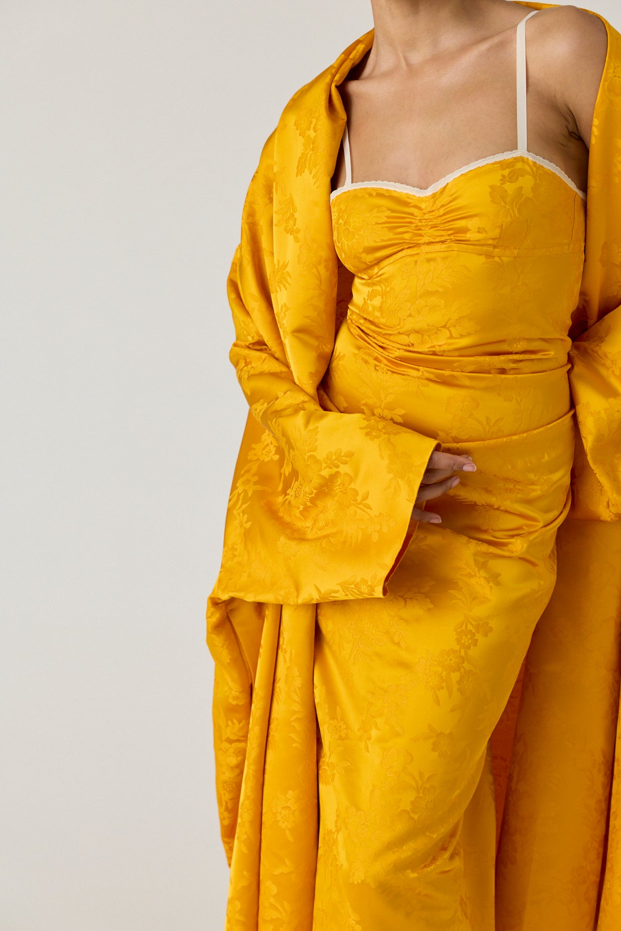 Silk Jacquard Cloak