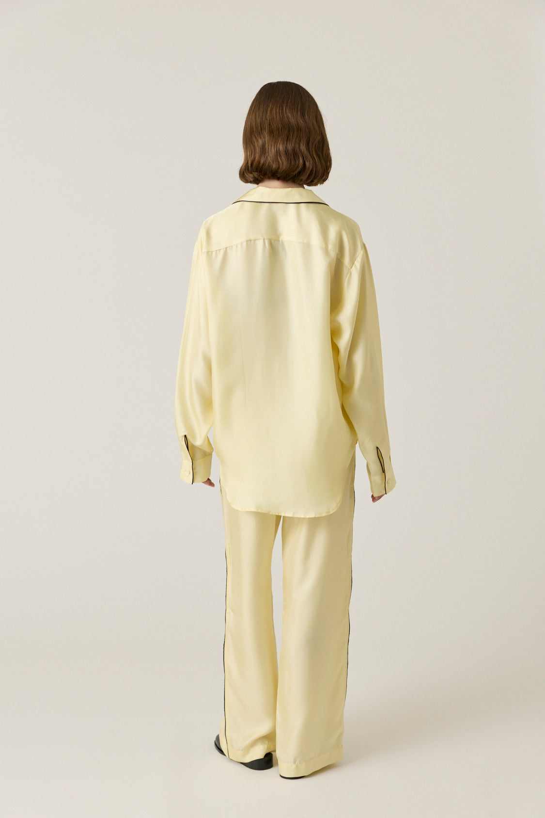 Notched Collar Shirt Piped - Butter