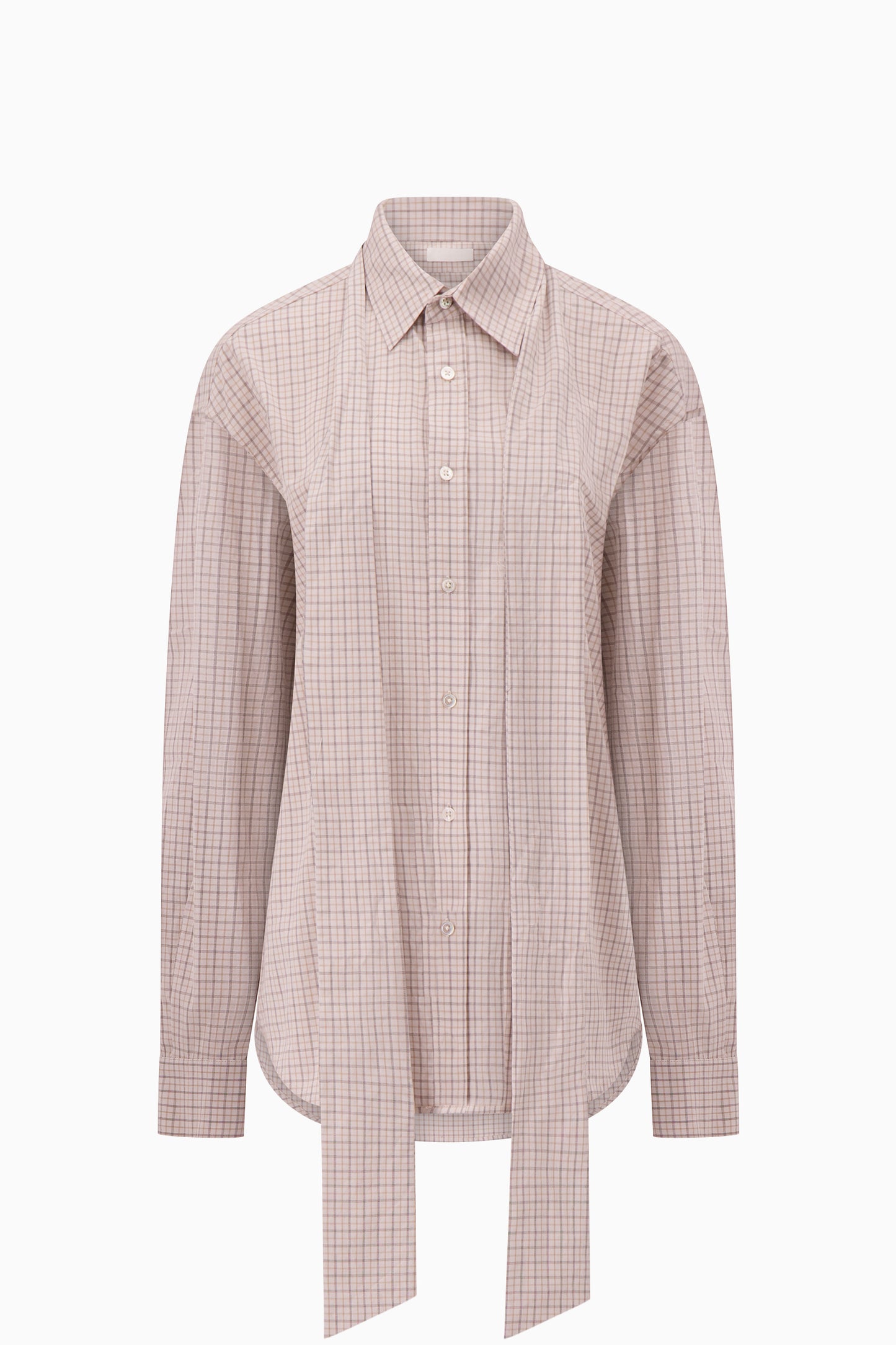Banker Shirt - Beige Plaid