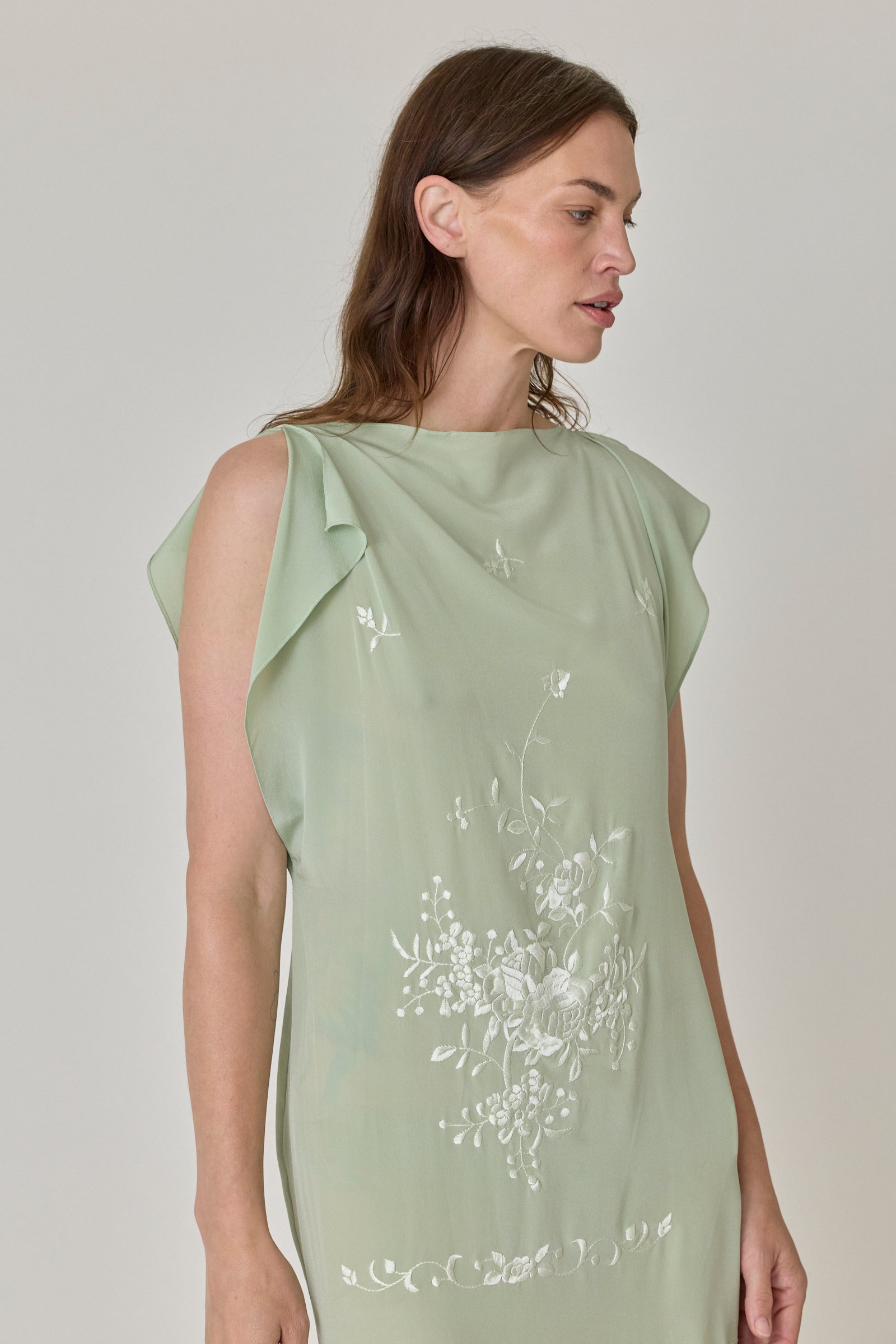Piano Shawl Shift Mini Dress