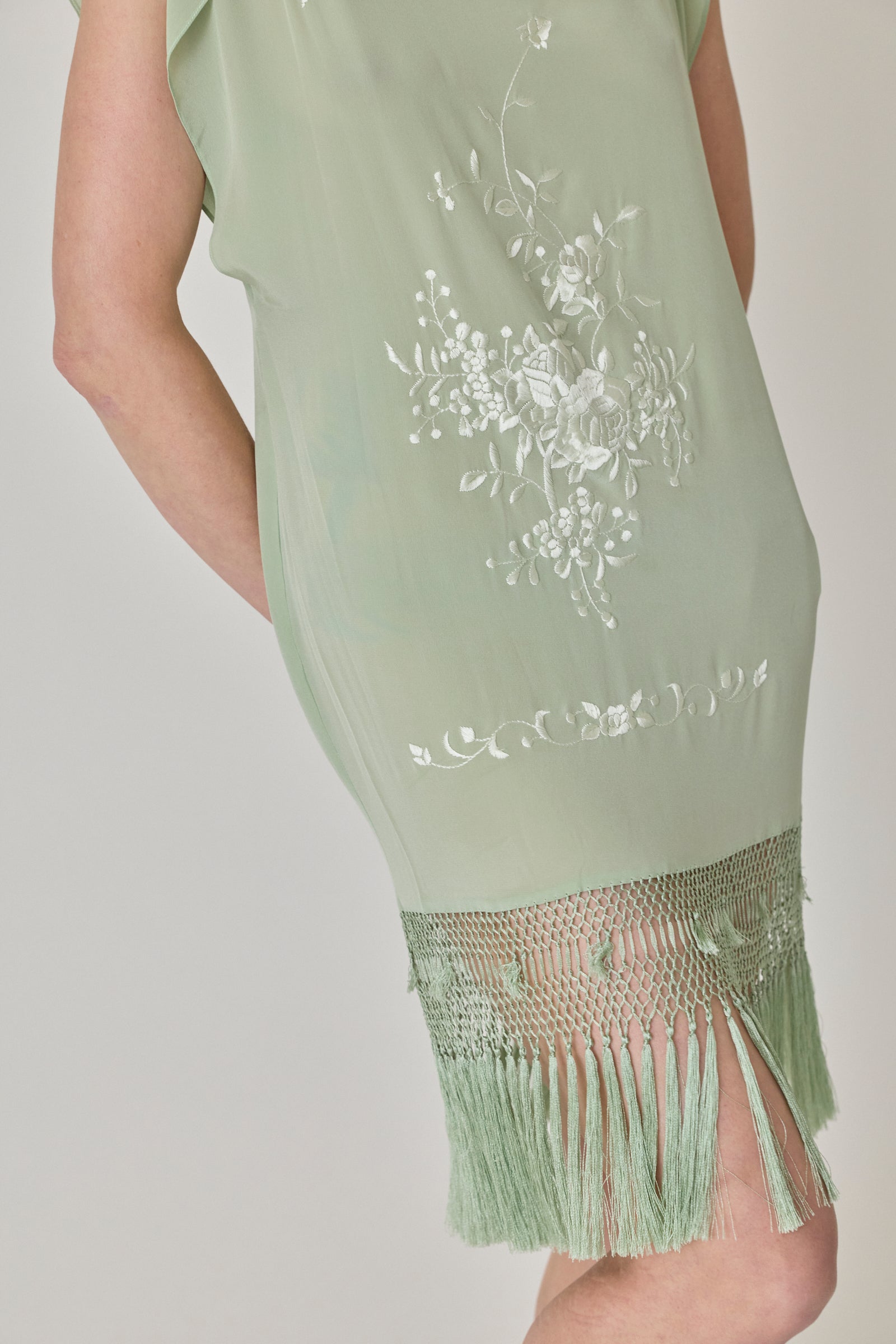 Piano Shawl Shift Mini Dress