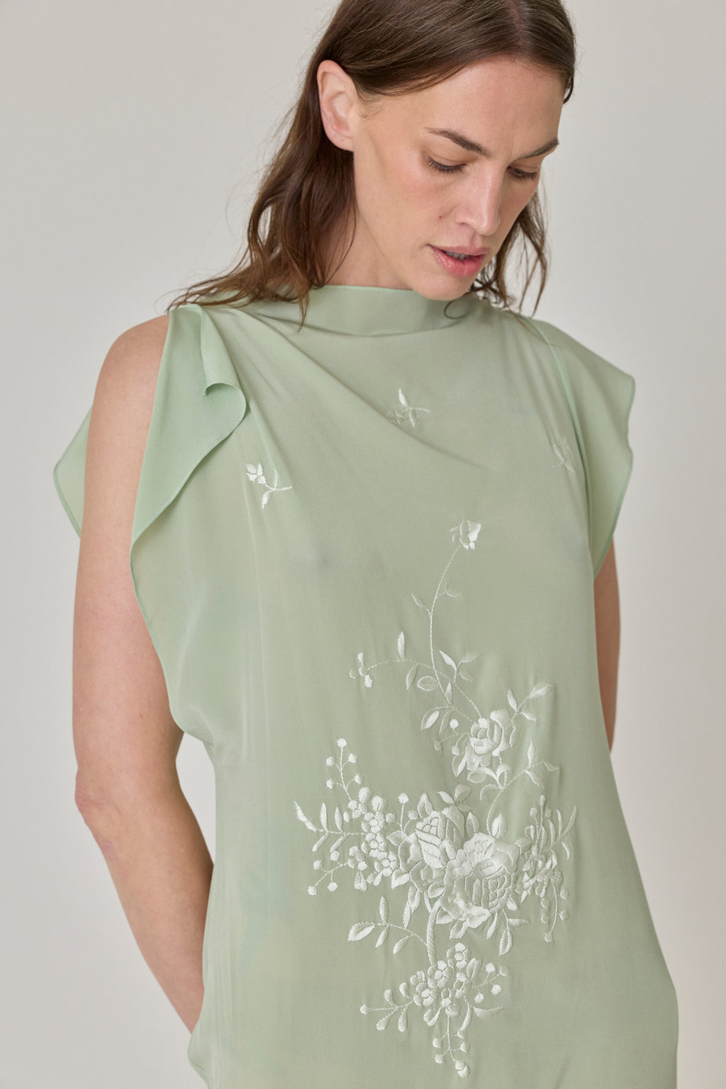 Piano Shawl Shift Mini Dress