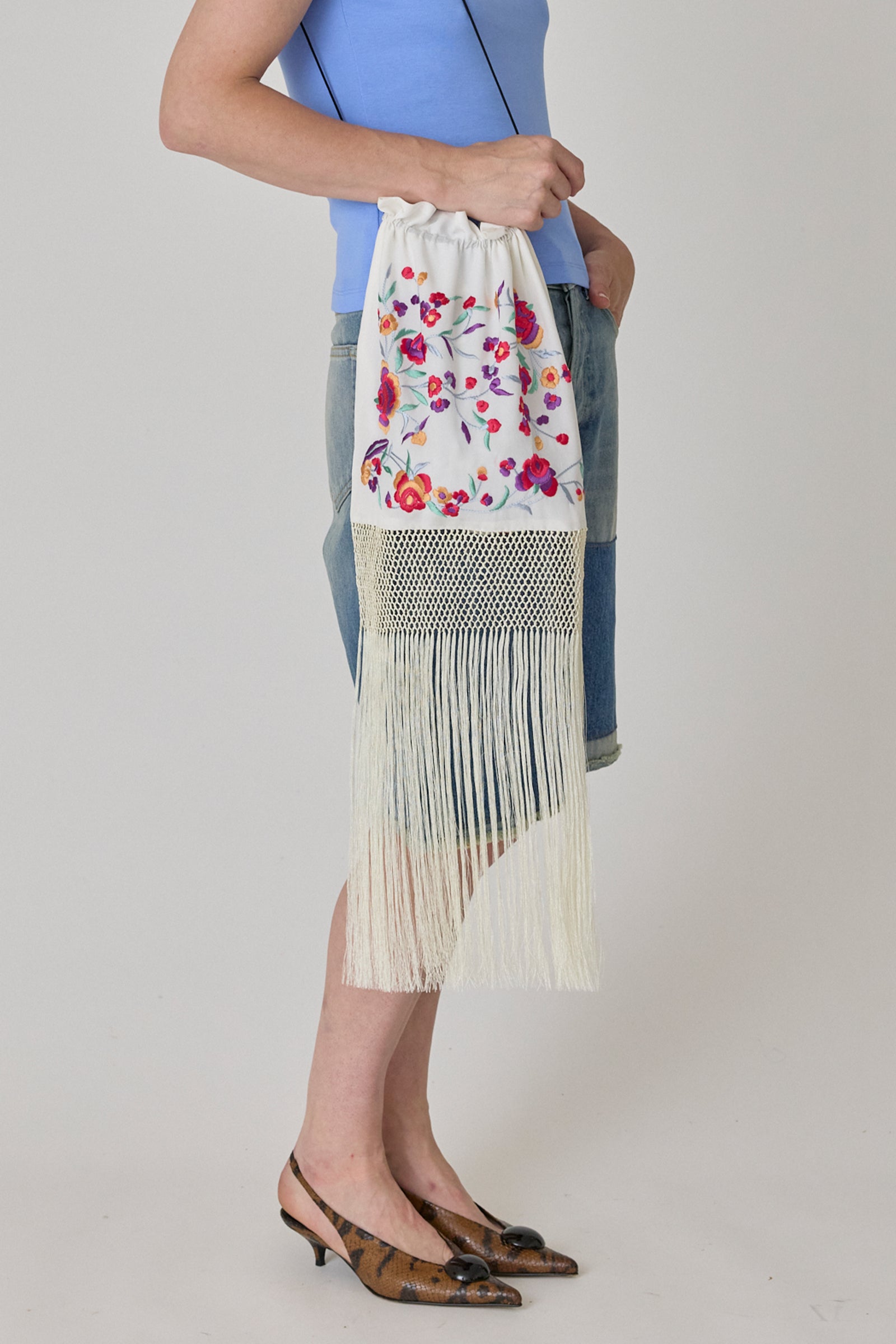 Reconstituted Piano Shawl Bag