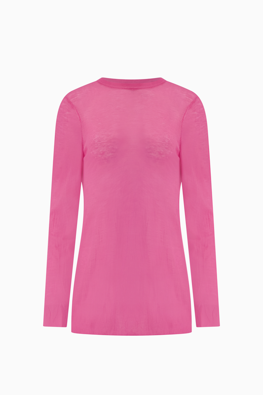 Crease Long Knit Top