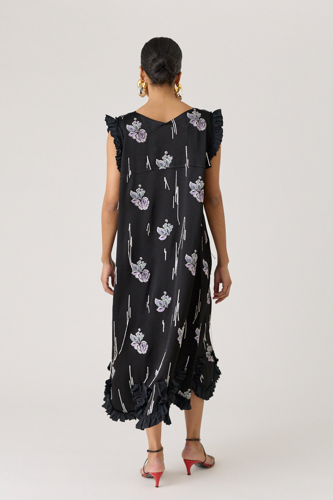 Long Embroidered Maxi Dress