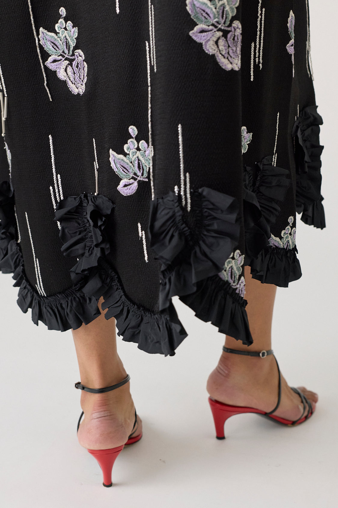 Long Embroidered Maxi Dress