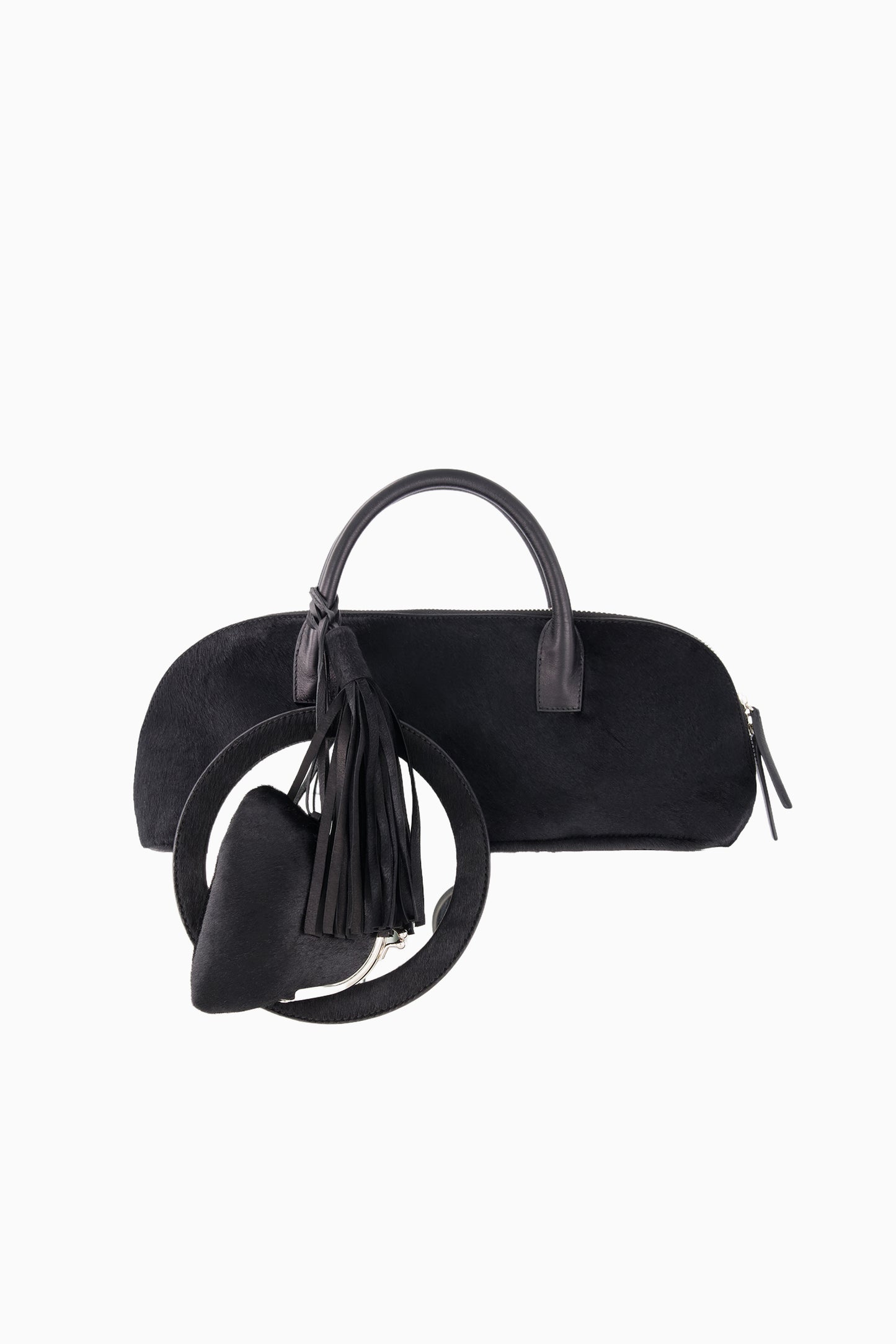 Eliza Black Cowhide Bag