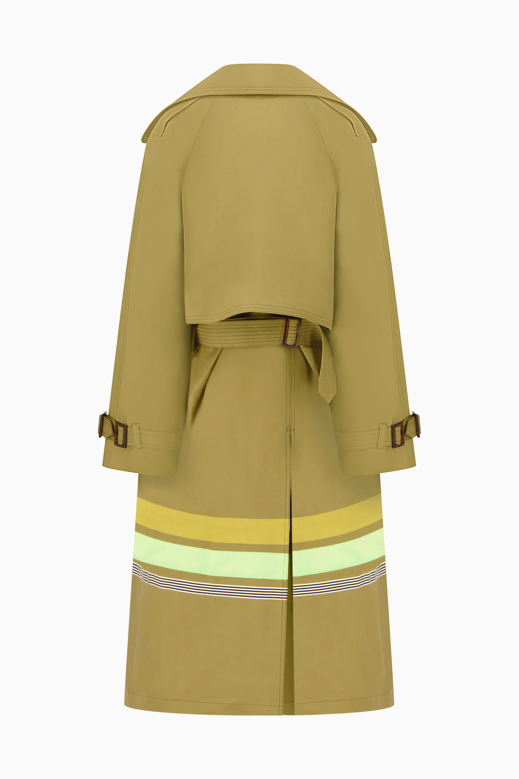 Embroidered Oversized Trench Coat