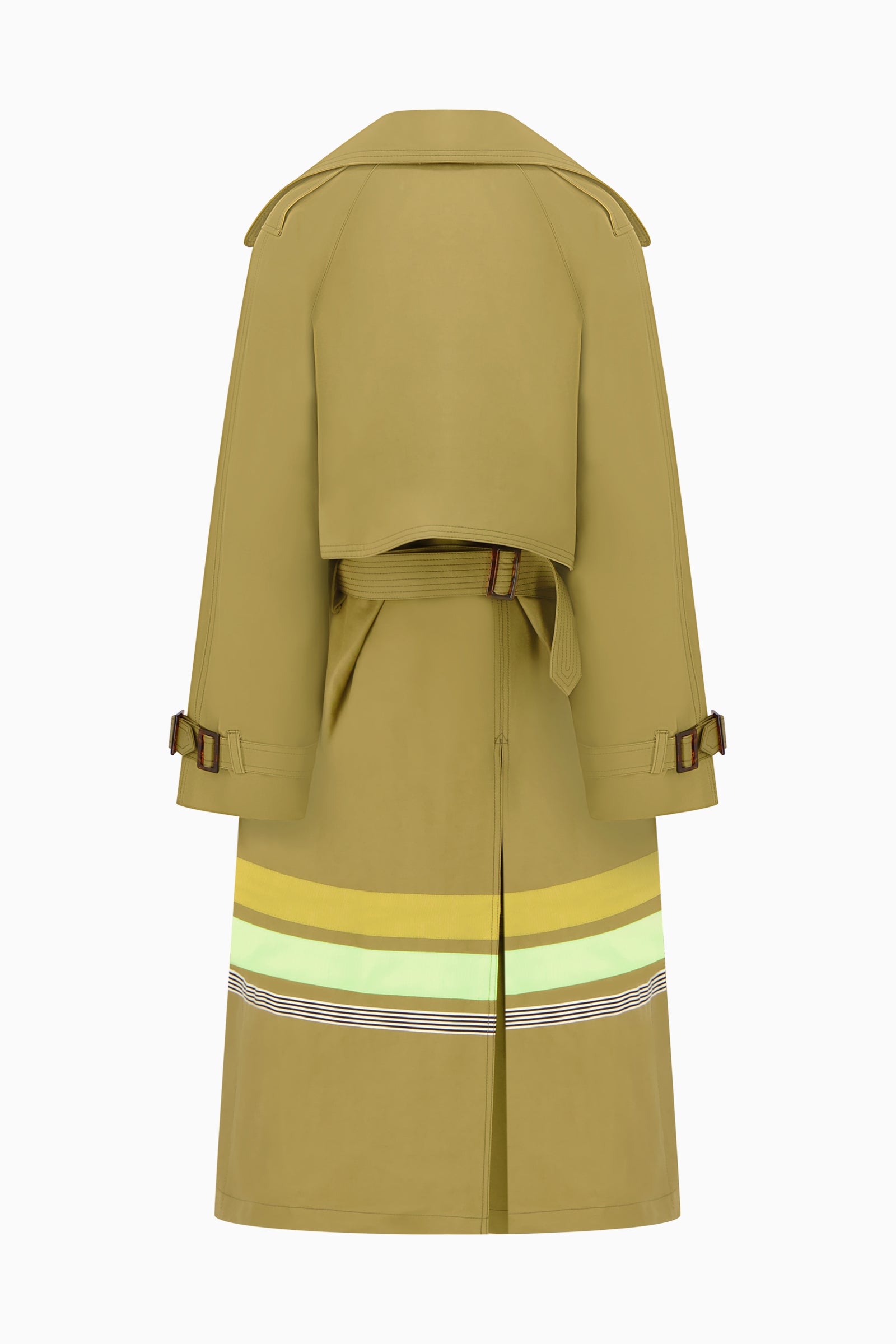 Embroidered Oversized Trench Coat