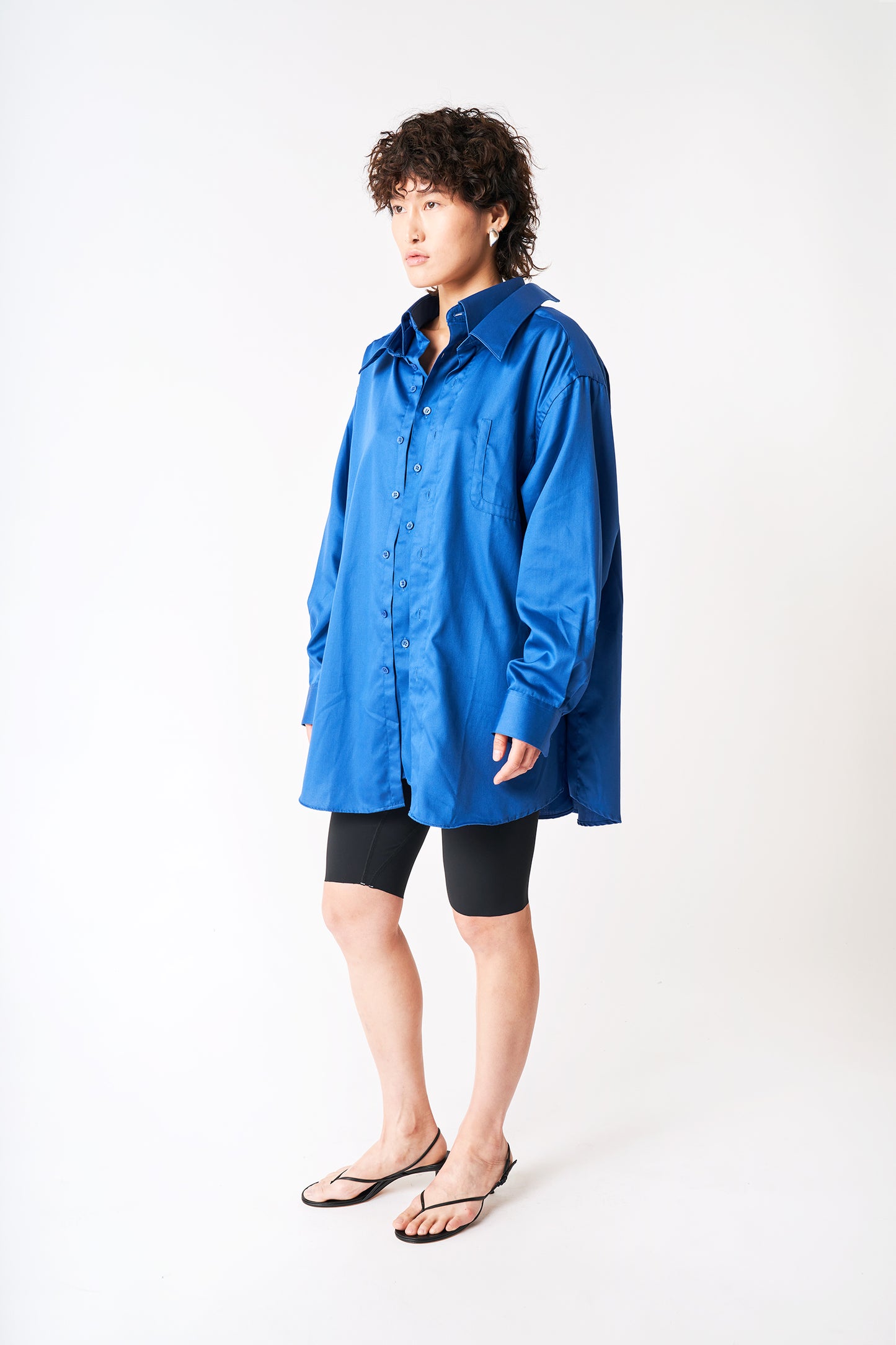 Oversized Double Shirt - Navy