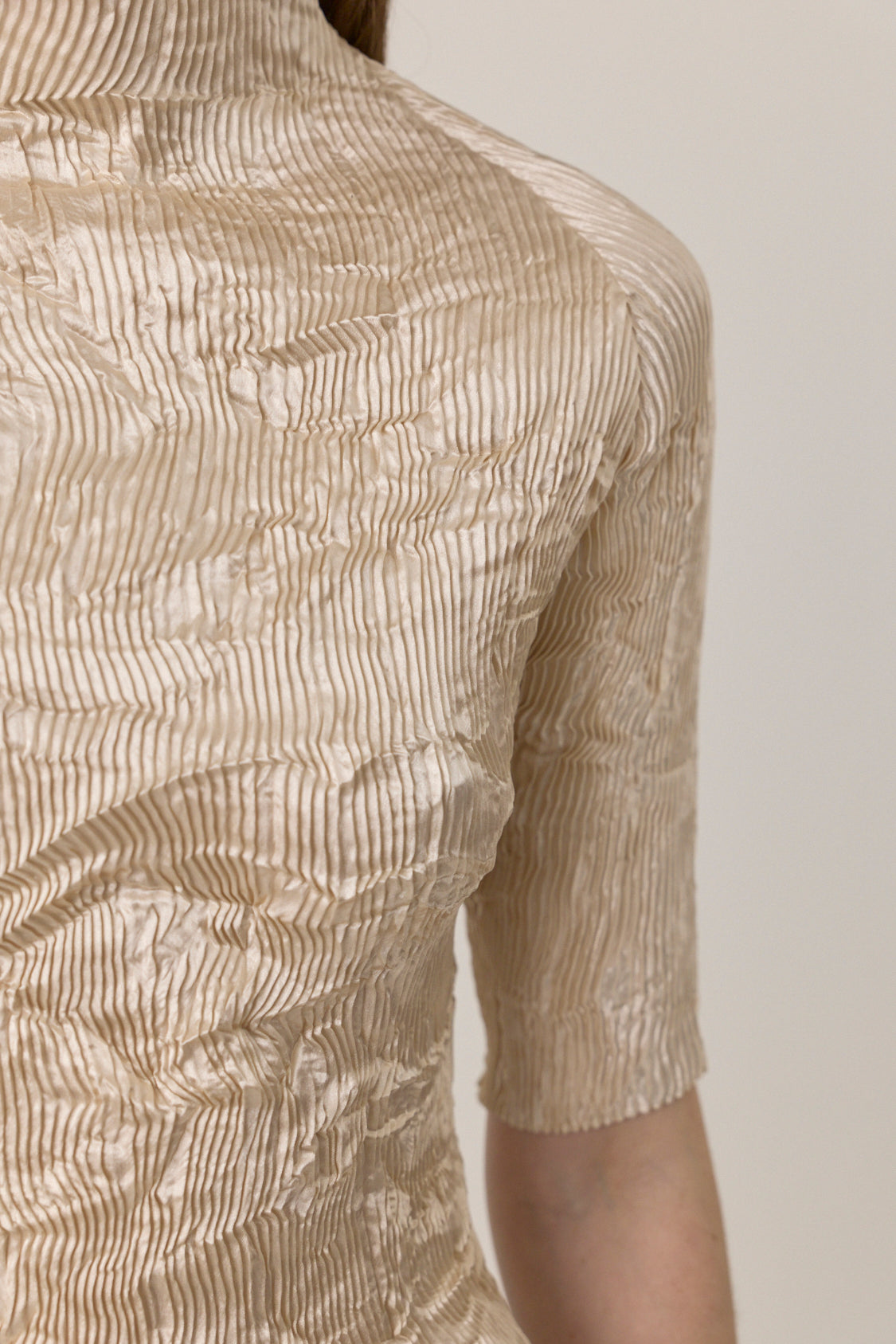 Dahlia Pleated Top - Cream