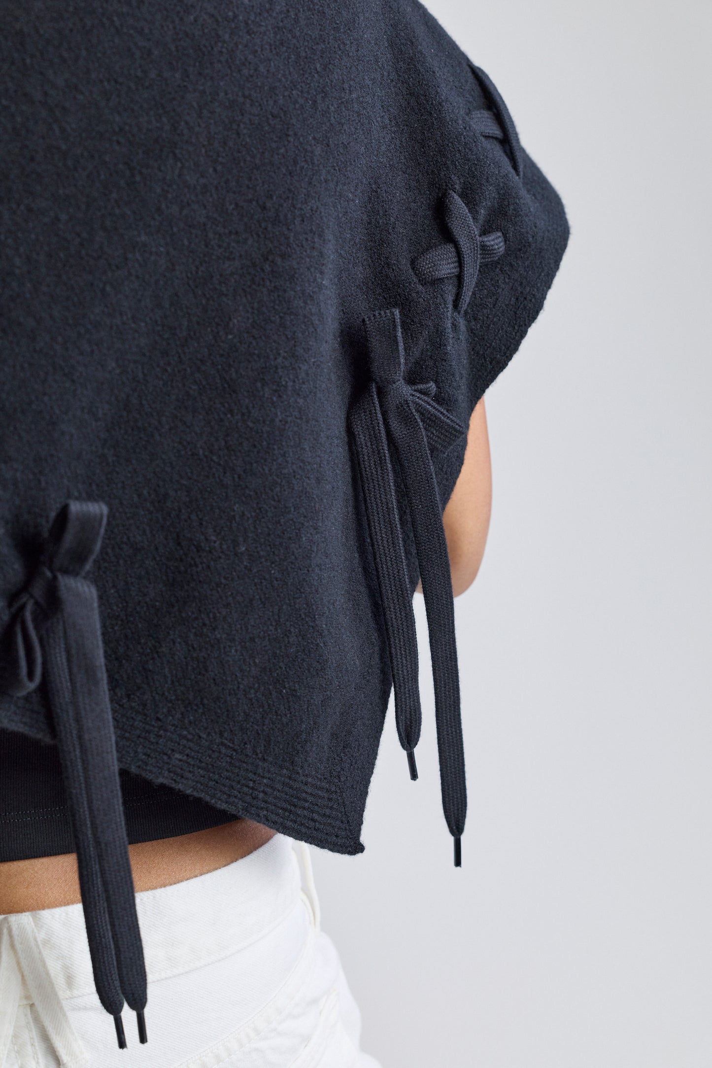 Merino Lace Up Neckerchief