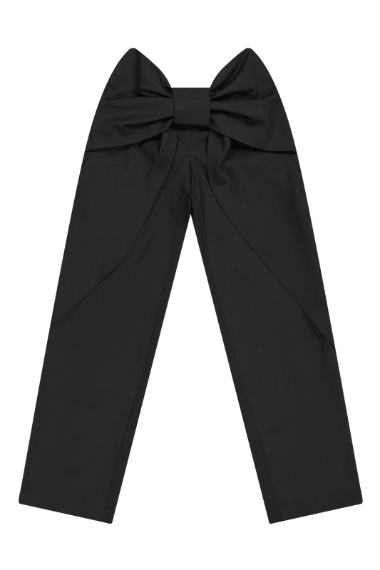 Wool Bow Trousers