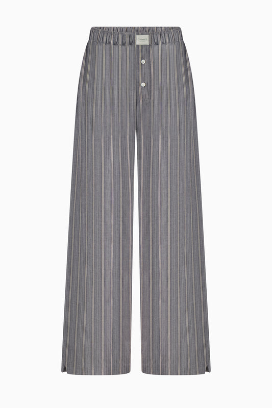 Flannel Lounge Pant - Grey Stripe