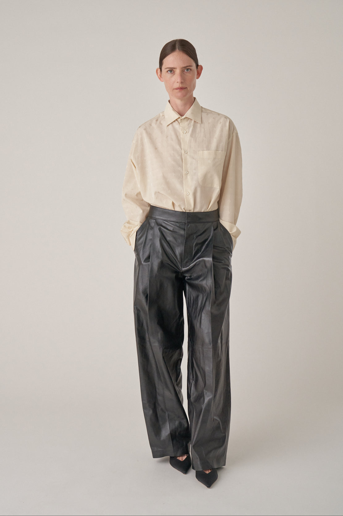 Fluid Geometric Button Down