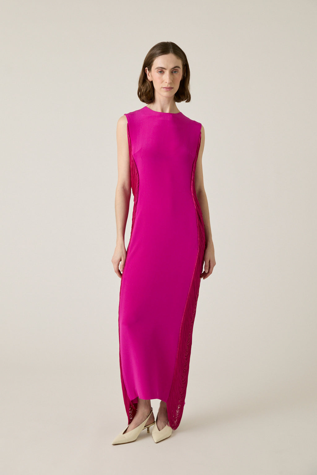 Bianca Silk Fringe Dress