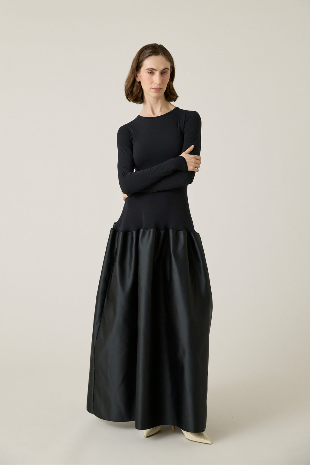 Catrin Flared Duchesse Dress