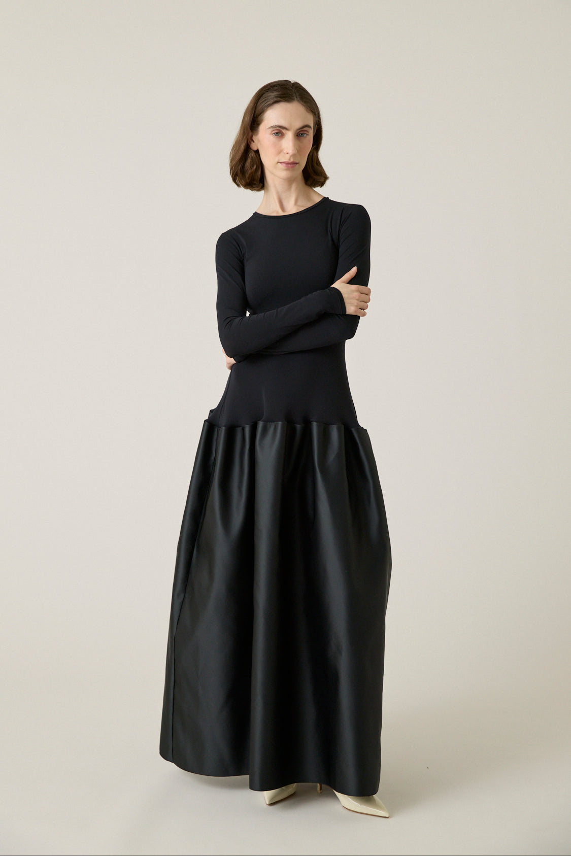 Catrin Flared Duchesse Dress