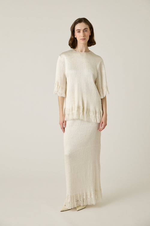 Anais Frayed Edge Tee