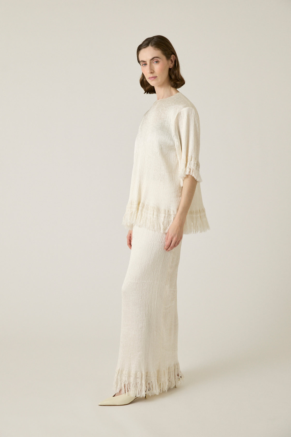 Anais Frayed Edge Tee