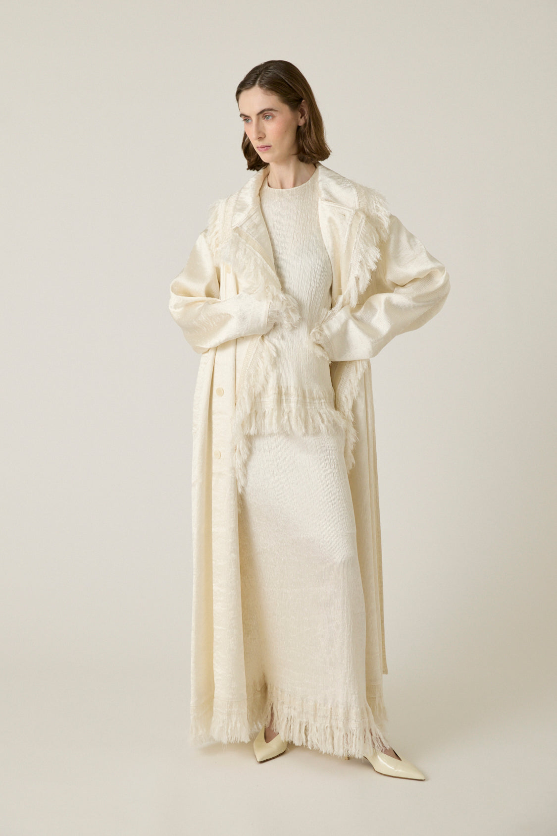Lise Frayed Edge Trench